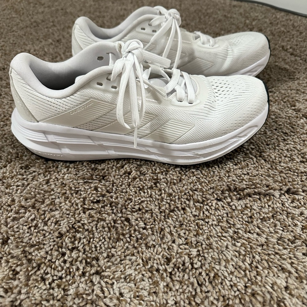 adidas Women's All-White Mesh Running Sneakers